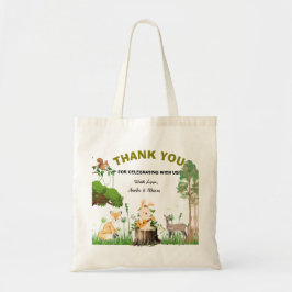 Tote Bag för Forest Animals Baby Shower Tygkasse
