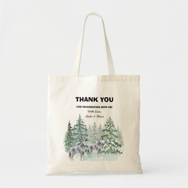 Tote Bag för Forest Animals Baby Shower Tygkasse (Framsidan)