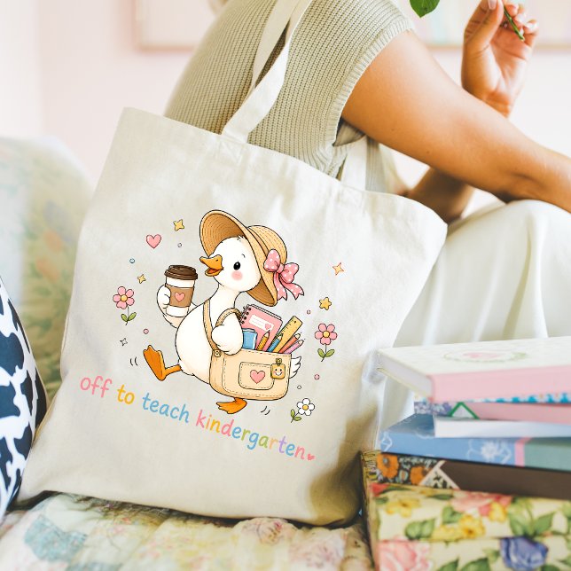 Tote Bag För Förskoleundervisning Tygkasse (Kindergarten Teacher Tote Bag)