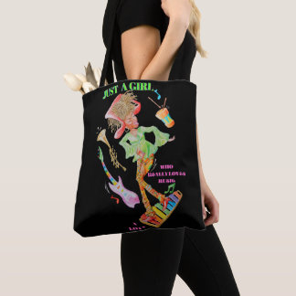 Tote Bag for Girls Who Really Loves Music Tygkasse