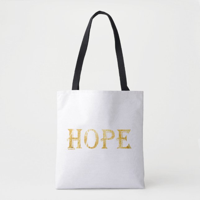Tote Bag för Golden Hope-text Tygkasse (Framsida)