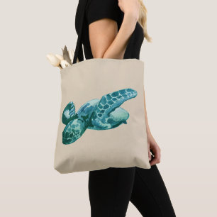 Tote Bag för havssköldpadda Älskare Beach Tygkasse