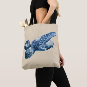 Tote Bag för havssköldpadda Älskare Beach Tygkasse