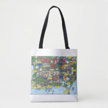 Tote Bag för Isla Vista Karta