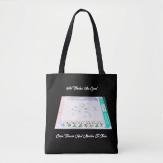 Tote-bag för mahjong-älskare med värmevallningar tygkasse