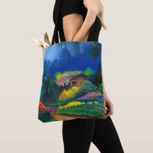 Tote Bag för målade öar Tygkasse