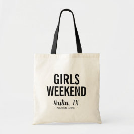 Tote Bag för målflickor Helg Tygkasse