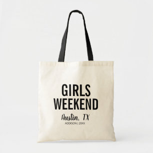 Tote Bag för målflickor Helg Tygkasse