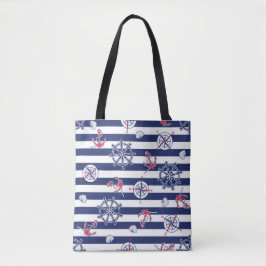 Tote Bag för marin skulder Tygkasse