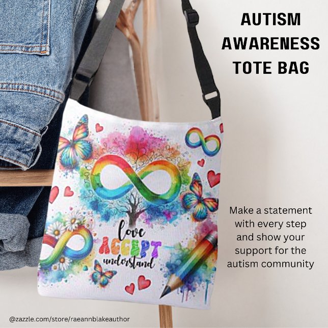 Tote Bag för medvetenhet om autism Axelväska (Skapare uppladdad)