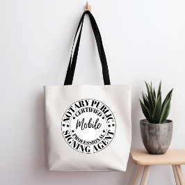 Tote Bag för Mobile Notary Public Sigation Agent Tygkasse