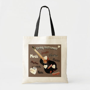 Tote Bag för musiktema Tygkasse