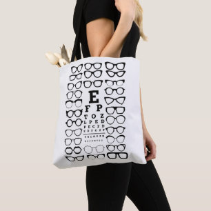 Tote Bag för öga-diagram Tygkasse