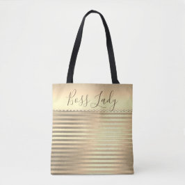 Tote Bag för Sleek Guld Chef Dam Tygkasse