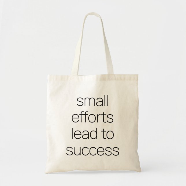 Tote Bag för små ansträngningar Tygkasse (Framsidan)