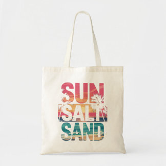 Tote Bag för sol Salt Sand Beach Vibes Tygkasse