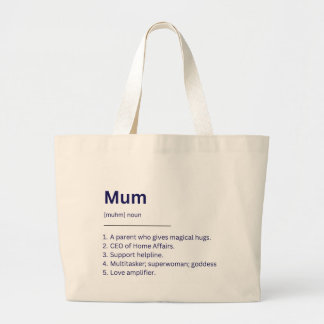 Tote Bag för supermoms. Jumbo Tygkasse
