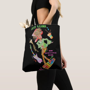 Tote Bag för tjejer som verkligen älskar musik Tygkasse