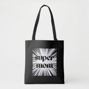 Tote Bag för Toppen, Mammor, svartvitt Tygkasse