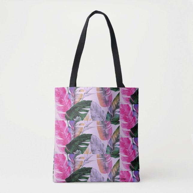 Tote Bag för Tropical Print Mönster Tygkasse (Framsida)