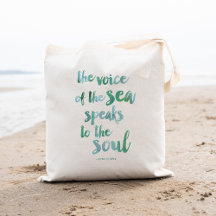 Tote Bag för vattenfärgshavsoffert