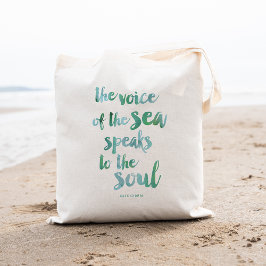 Tote Bag för vattenfärgshavsoffert Tygkasse