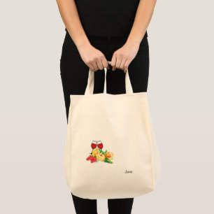 Tote Bag: Frukt & Vin Tygkasse