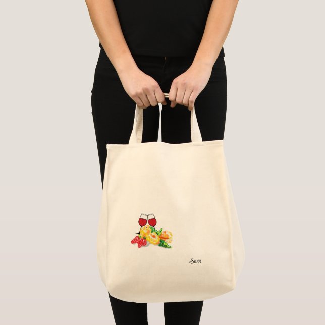 Tote Bag: Frukt & Vin Tygkasse (Framsida (produkt))