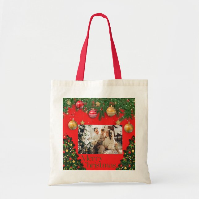 Tote Bag Fullt Photo Lycklig Ab Tygkasse (Framsidan)