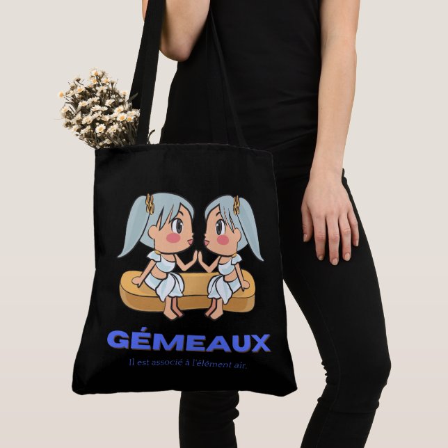 Tote Bag Gémeaux Tygkasse (Närbild)