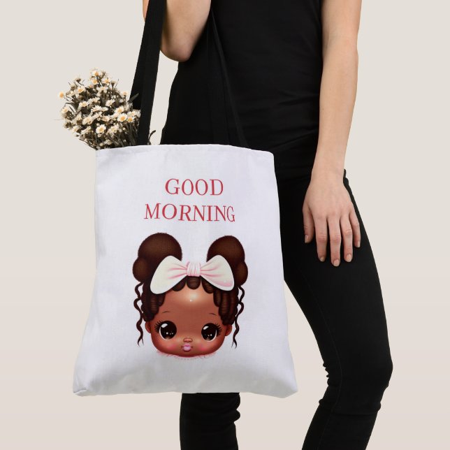 Tote Bag Good morning Tygkasse (Närbild)