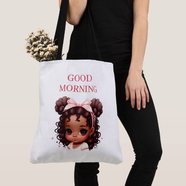 Tote Bag Good morning Tygkasse (Närbild)