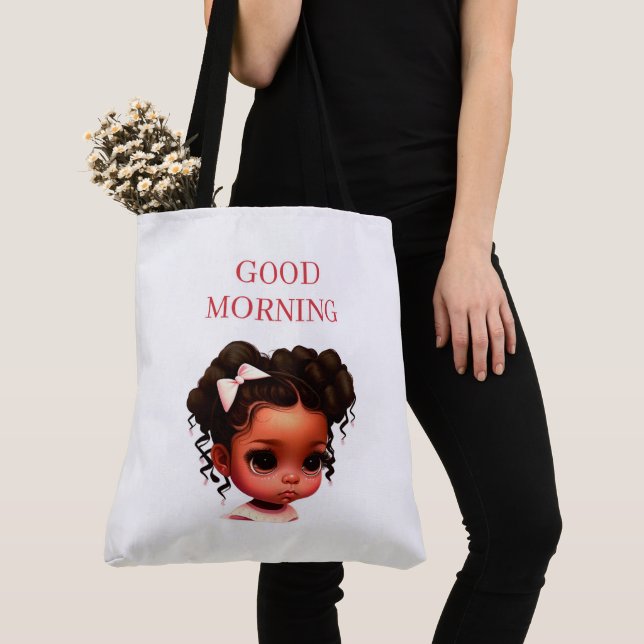 Tote Bag Good morning Tygkasse (Närbild)