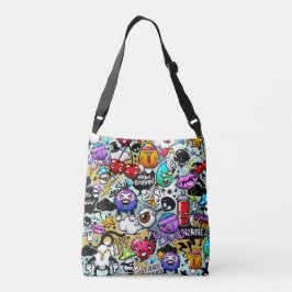 Tote bag - graffiti design axelväska