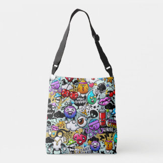 Tote bag - graffiti design axelväska