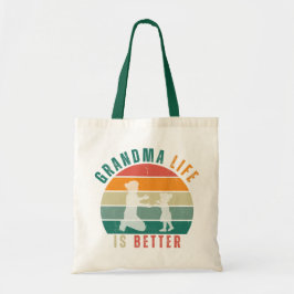 Tote Bag - Grandma Life är bättre Tote Tygkasse