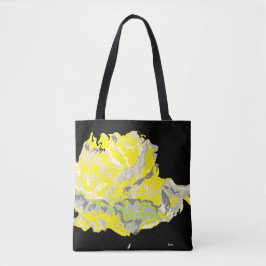 Tote Bag Gul Ros i Mörkret Tygkasse
