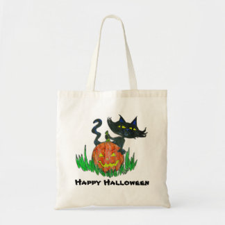 Tote bag - Halloween Kattunge Tygkasse