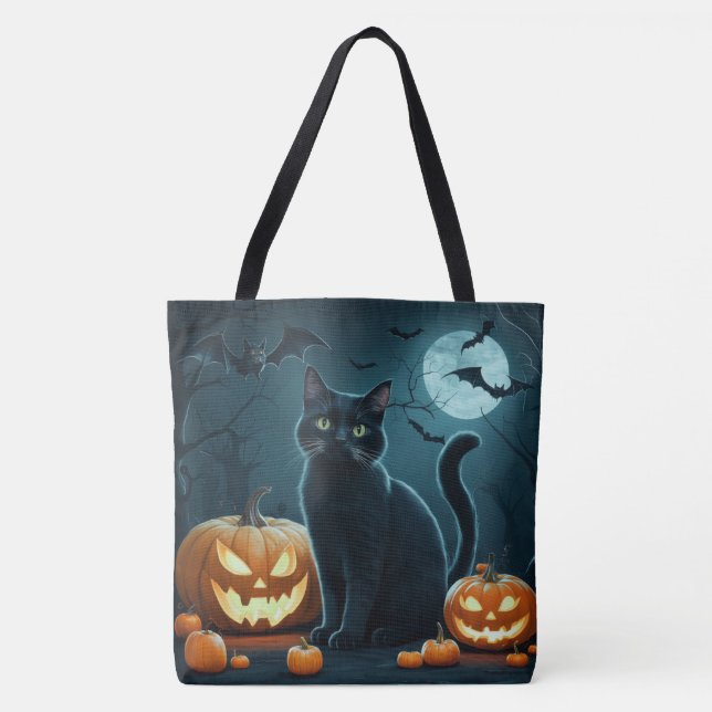 Tote Bag Halloween Séris 3 02 Tygkasse (Framsida)