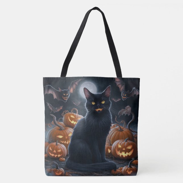 Tote Bag Halloween Séris 3 04 Tygkasse (Framsida)