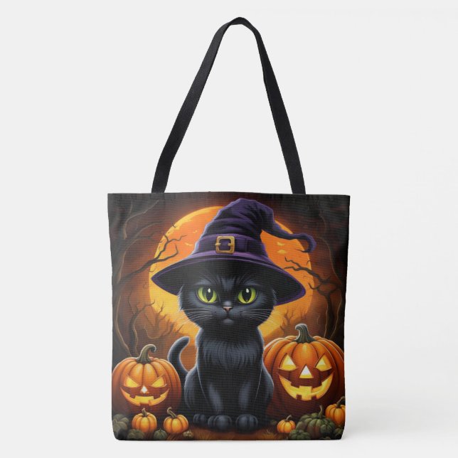 Tote Bag Halloween Séris 3 08 Tygkasse (Framsida)