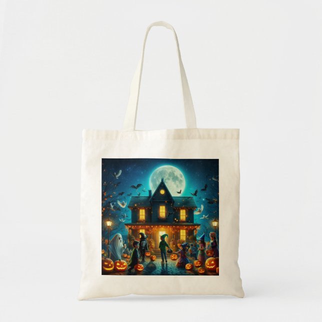 Tote bag Halloween Tygkasse (Framsidan)