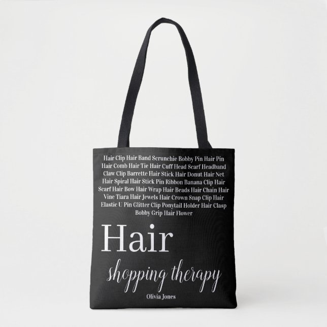 Tote Bag Hår Accessoarer Shoppingterapi  Tygkasse (Framsida)