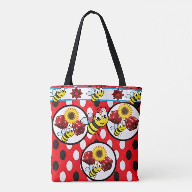 tote bag humblebee tygkasse (Baksida)