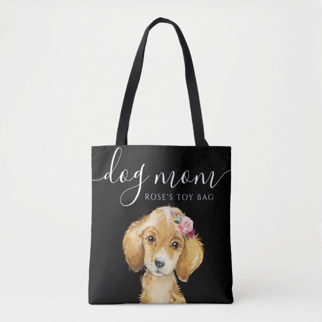 Tote Bag hund Mamma Leksak Tygkasse (Framsida)