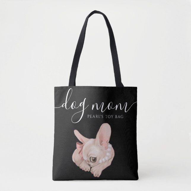 Tote Bag hund Mamma Leksak Tygkasse (Framsida)