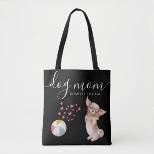 Tote Bag hund Mamma Leksak Tygkasse