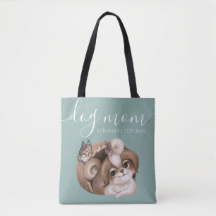 Tote Bag hund Mamma Leksak Tygkasse