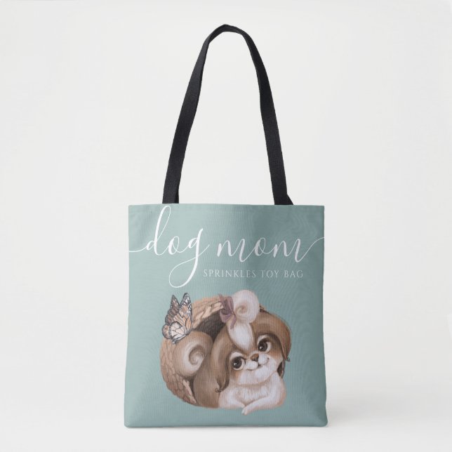 Tote Bag hund Mamma Leksak Tygkasse (Framsida)