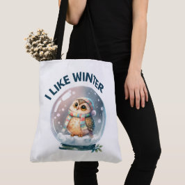 Tote Bag I like winter Tygkasse